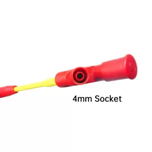 Professional Wire Piercing Probe Needles Multimeter Test Hook Clip with 4mm Socket 10A SET